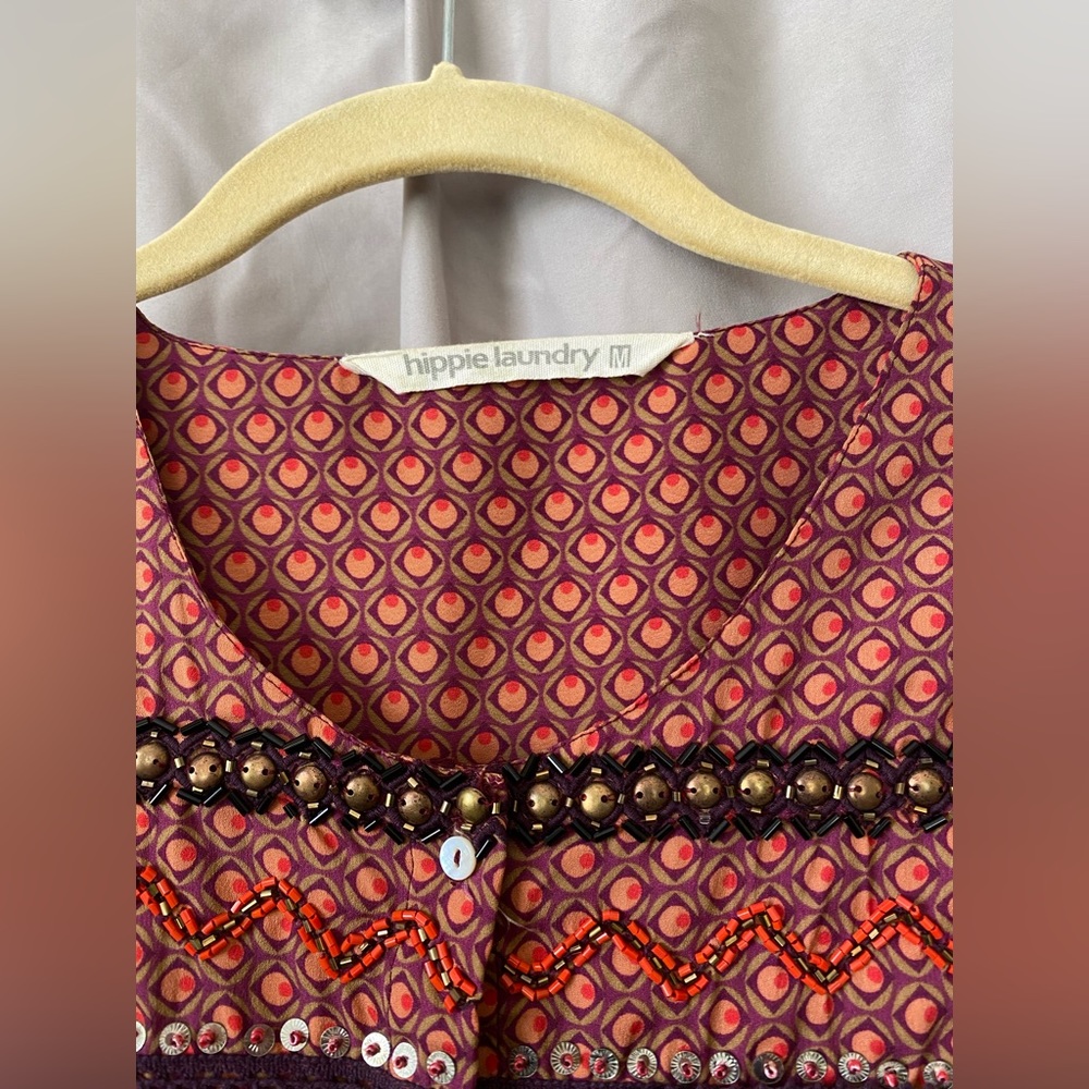Hippie Laundry Boho top SZ M - Picture 3 of 9